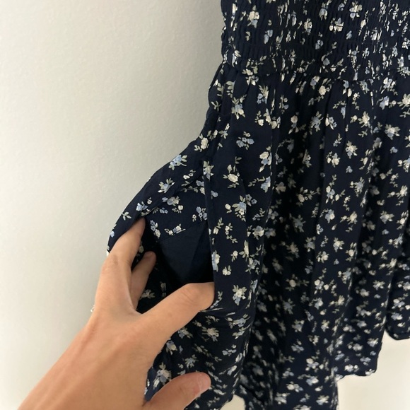 Hollister Navy Blue & Floral Romper - Picture 2 of 6